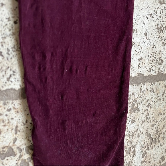 Ag skinny jeans pants size 26 corduroy, wine, burgundy, red colored - Picture 6 of 7